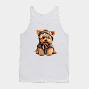 Winter Yorkshire Terrier Dog Tank Top